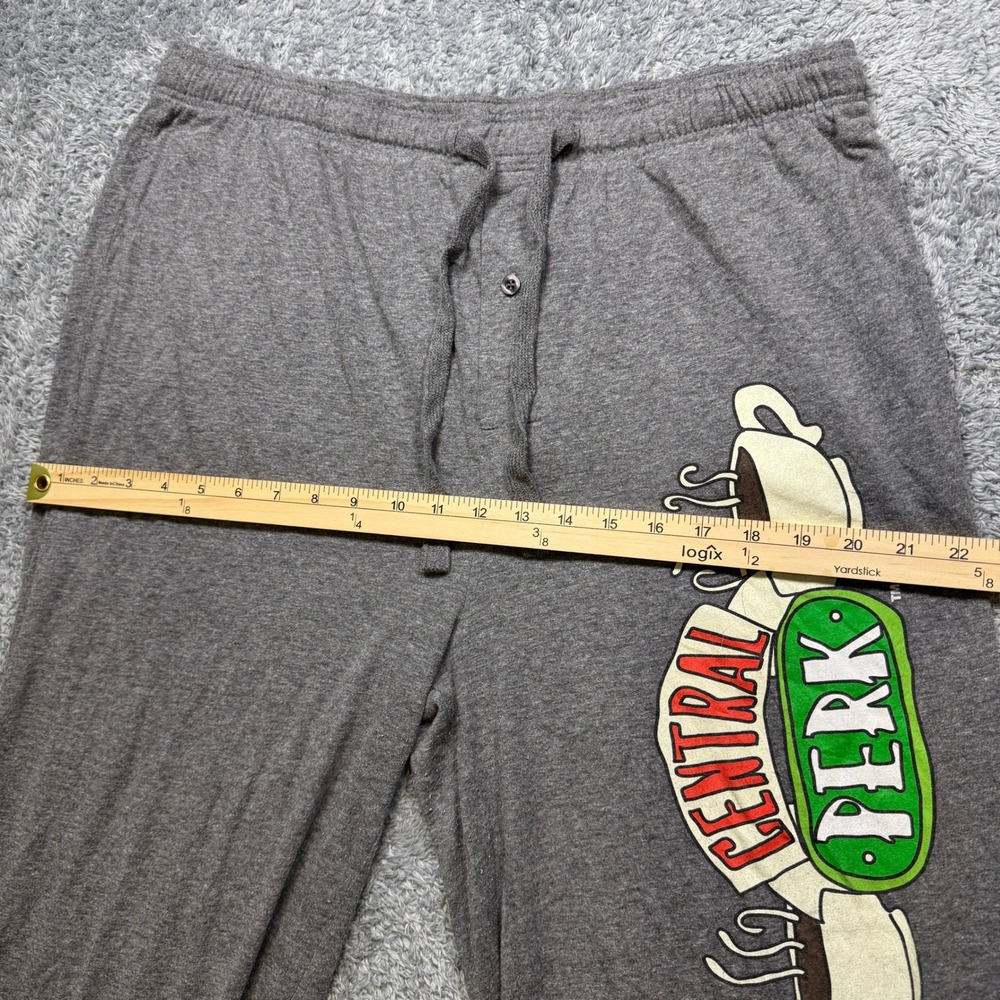 Friends Unisex Central Perk Lounge Pants XL Grey Graphic Cotton Blend
